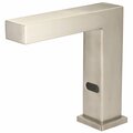 Central Brass Single Hole Deck Mount Electronic Sensor Faucet in PVD Brushed Nickel 3000-BN